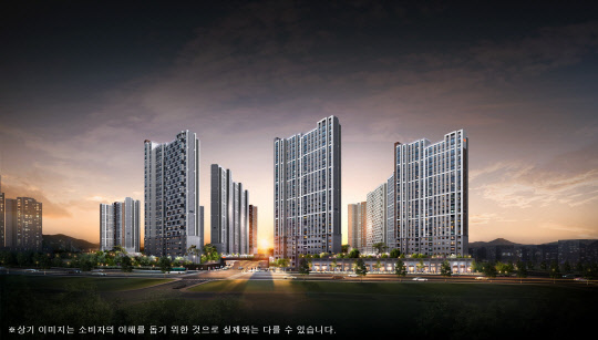 e편한세상 지제역 투시도.   대림건설 제공